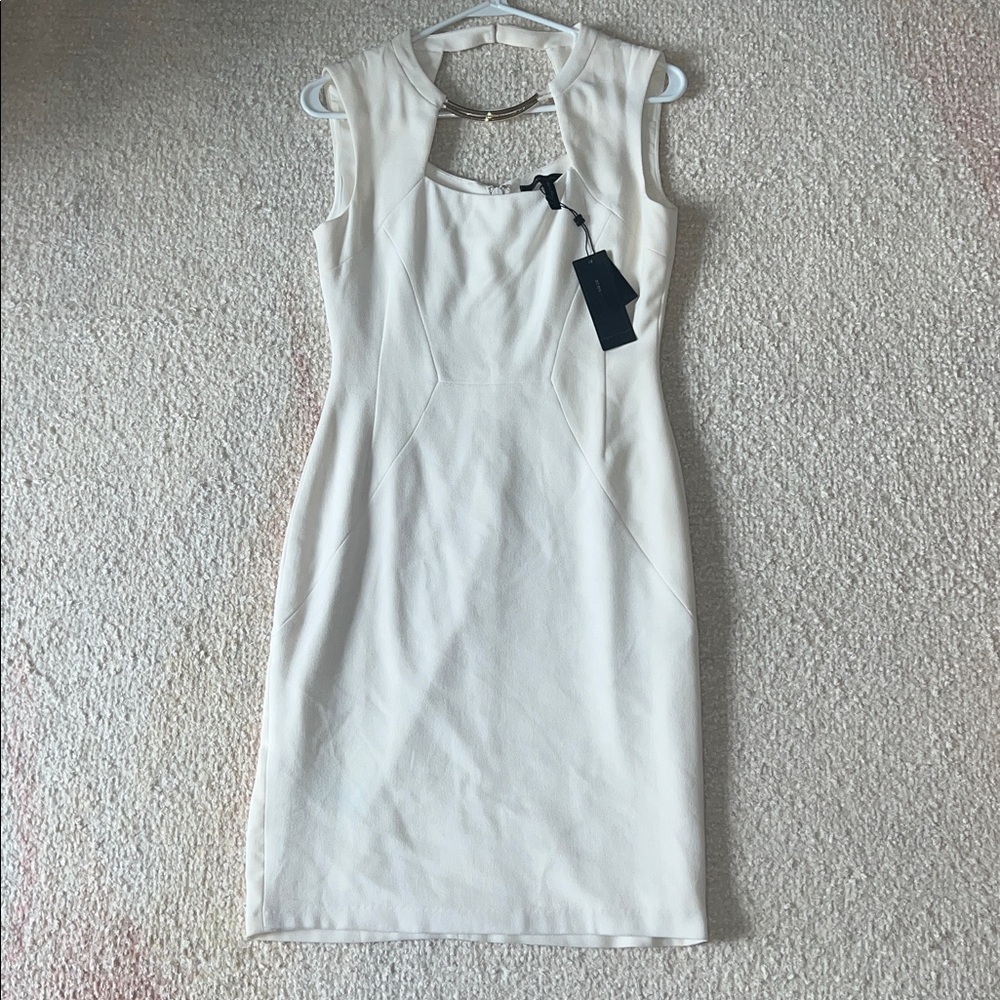 NEW BCBGMaxAzria Cream Sleeveless Dress